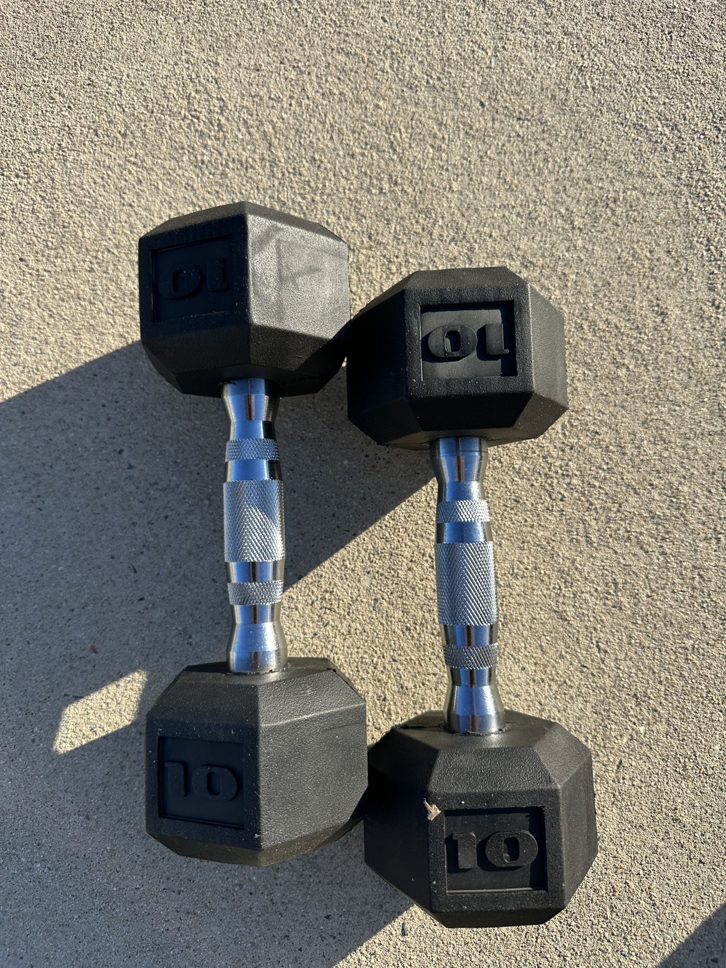 Set Of 10 Lb Dumbbells