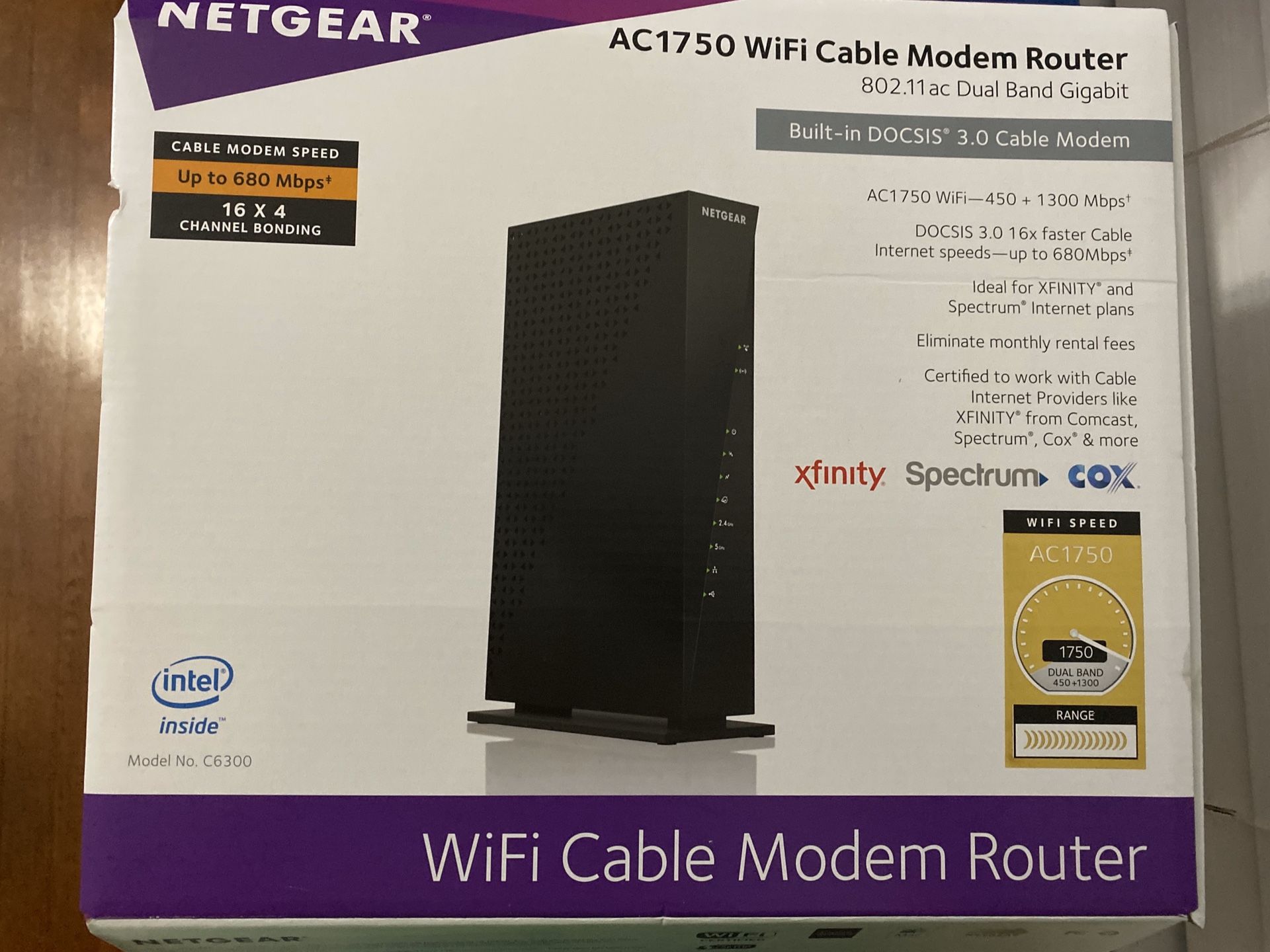 AC 1750 WiFi Cable Modem Router