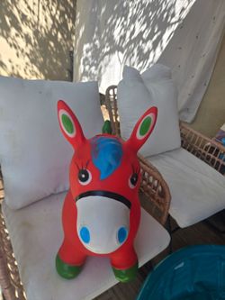 Inflatable Bouncy Horse Kids Ride-On Toy