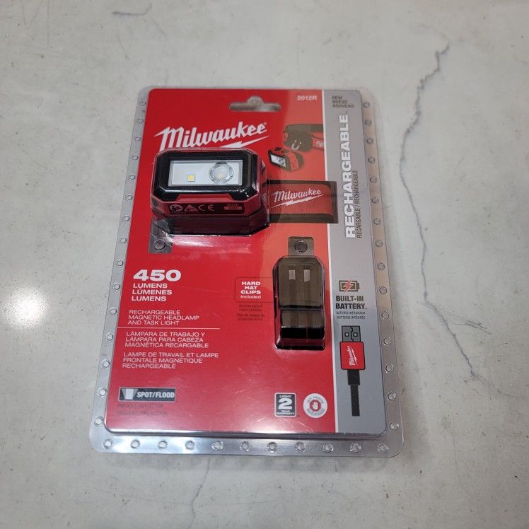 Milwaukee 2012R Milwaukee Rechargeable Magnetic Headlamp with Task Light