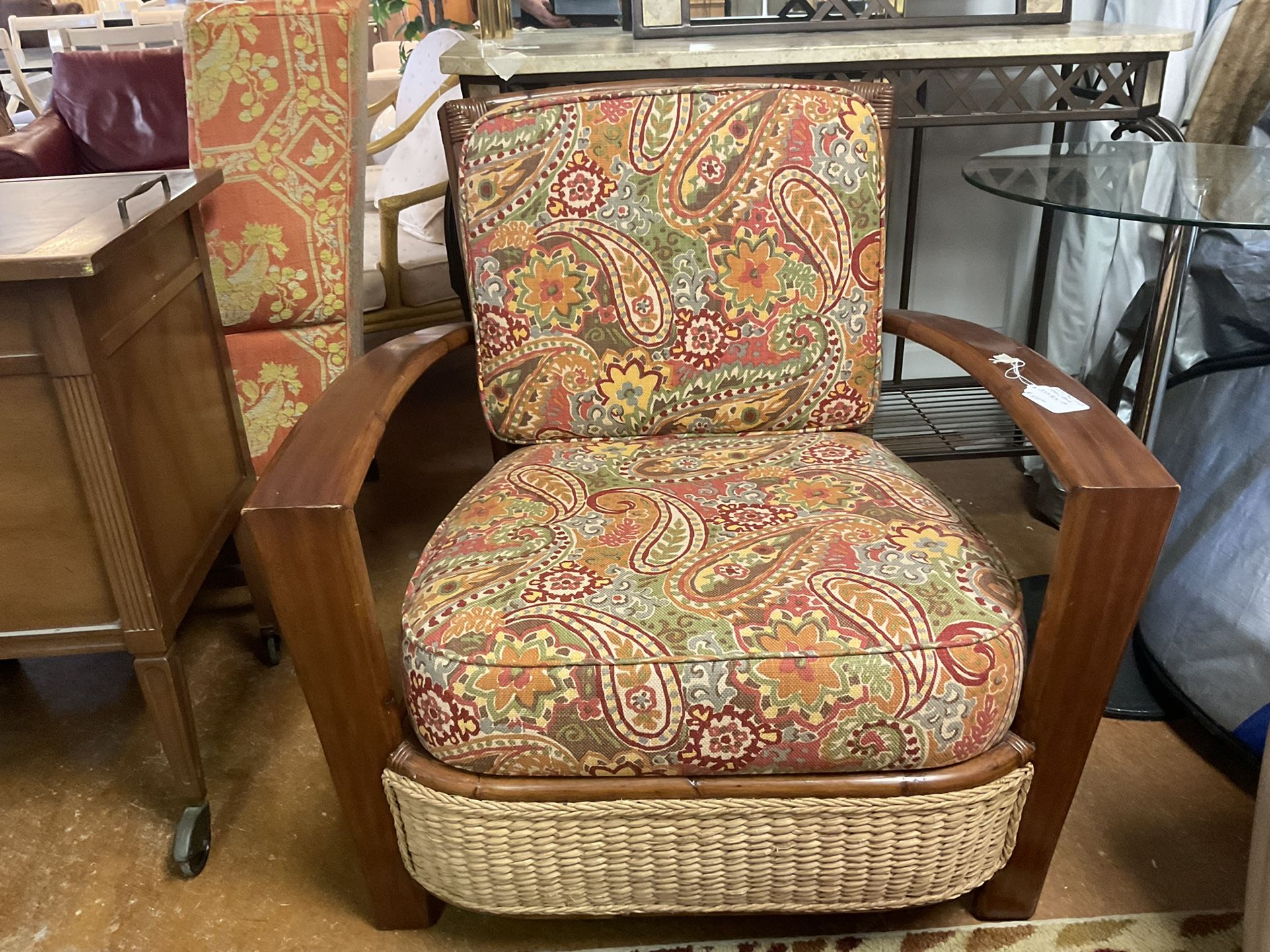 Wood And Cushion Chair