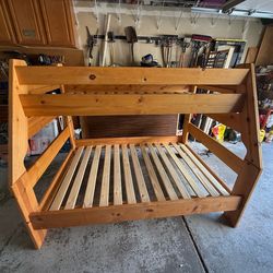 Twin over full bunk bed
