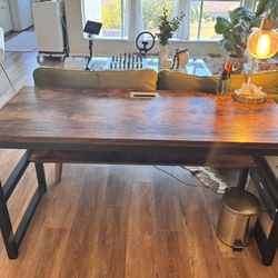 Office Table - Wood and Metal