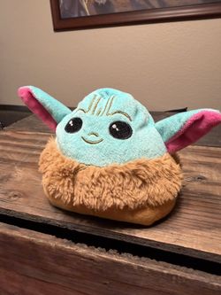 The Mandalorian 6” Reversible Mandalorian Plush Double Sided Flip Mood The Child Happy Sad
