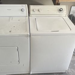Matching Free Whirlpool 'Large Capacity' Electric Washer Dryer 