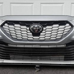 SILVER XSE TOYOTA HIGHLANDER 2020 2021 2022 2023 2024 2025 2026 FRONT BUMPER