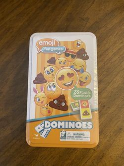 Emoji Dominos With Tin Case