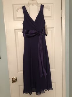 Evan Picone deep purple dressy dress