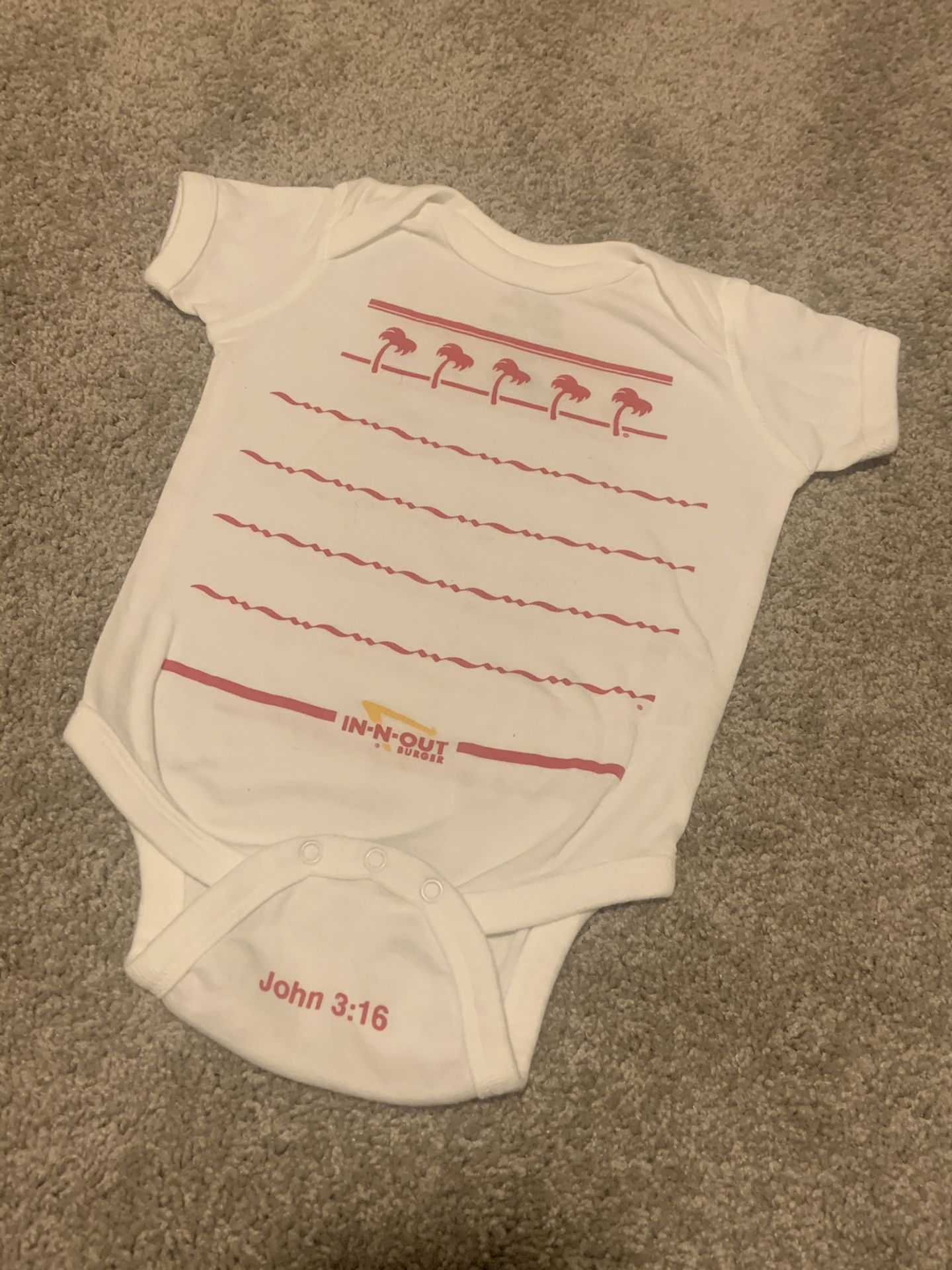 In-N-Out Burger onesie 6-12 months