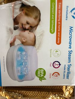 Microwave steam bottle sterilizer