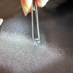 6 Natural Aquamarine Gemstones - Faceted Round Cut - Certified