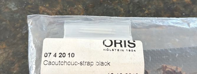 Oris Rubber Watch Strap With Deployment Clasp Brand New