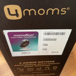 4moms MamaRoo Multi-Motion Baby Swing, Bluetooth Enabled with 5 Unique Motions, Black