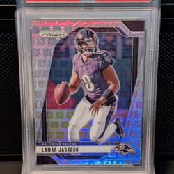 Lamar Jackson Prizm Pandora #'d /400 PSA 10 