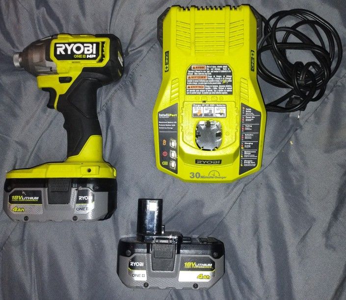 Ryobi 3 pc Impact Drill Set