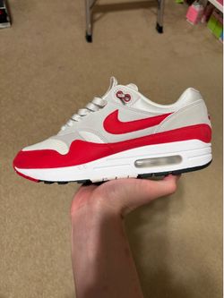 Size 9 - Nike Air Max 1 Anniversary University Red White