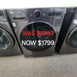 Ventless Washer/Dryer Combo LG Washcombo All In One 5.0 Cu. Ft. Mega Capacity With Inverter Heat Pump 
