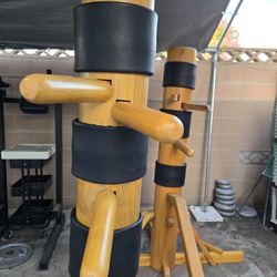 Wing Chun Wooden Dummy Kung Fu Karate Martial Art Fighting Practice 