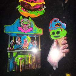 Halloween Blacklight Clown Decor