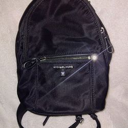 Michael Kors  Black Nylon Mini Backpack Purse