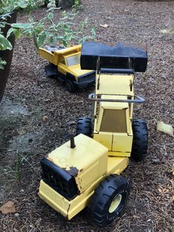 Vintage Tonkas with succulents plants