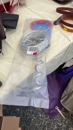 Tie out cable and stake for dog