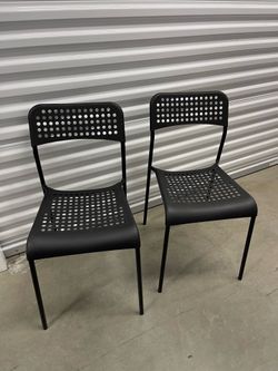 IKEA black chair (2) SANDSBERG