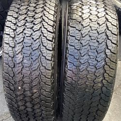 2 Llantas Usadas Good Year Wrangler Kevlar 255/65/17 $140 el par