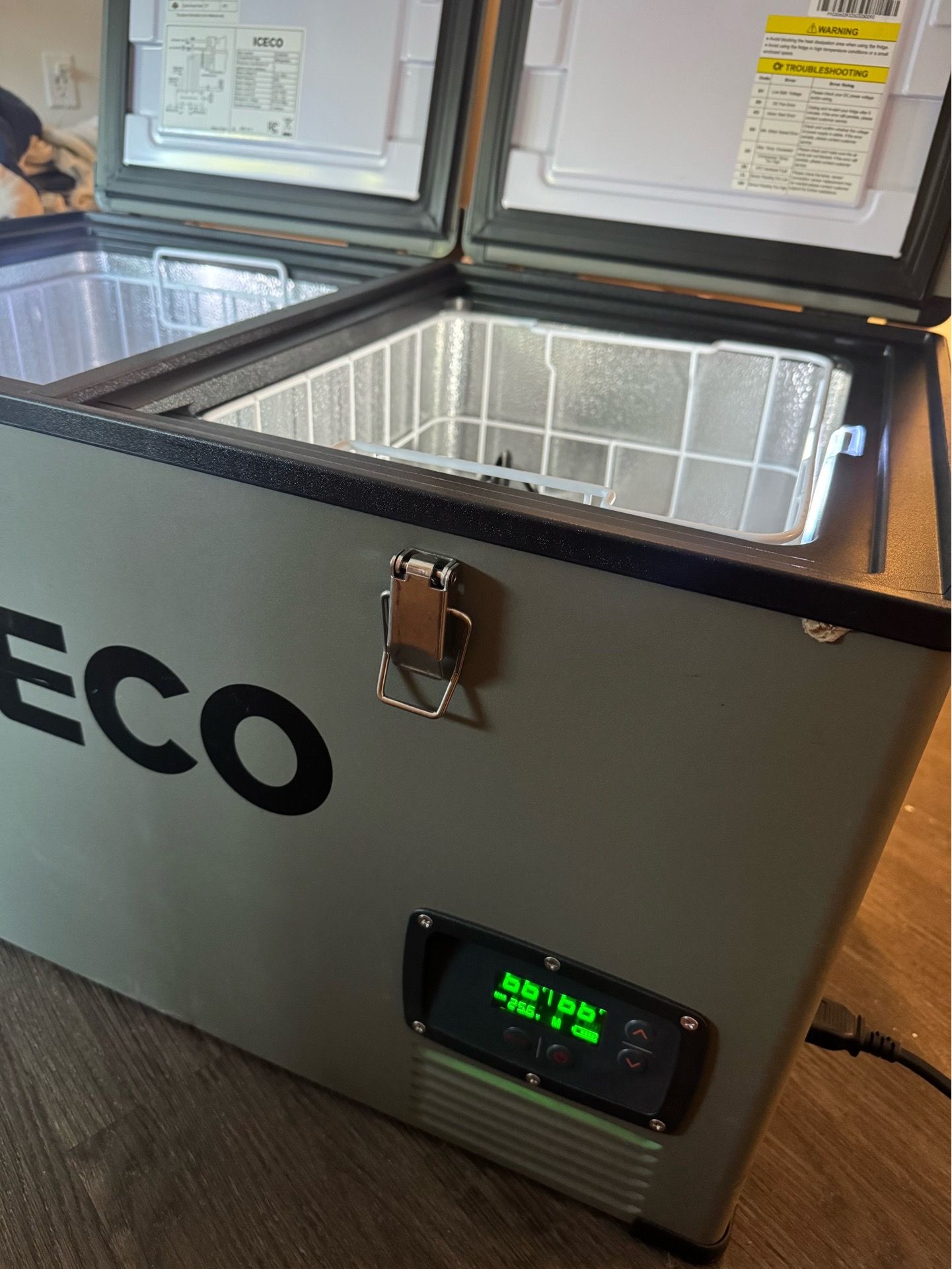 Iceco VL60 Dual Zone Portable Refrigerator with SECOP Compressor, 60 Liters