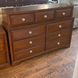 Wood dresser and night stand table 