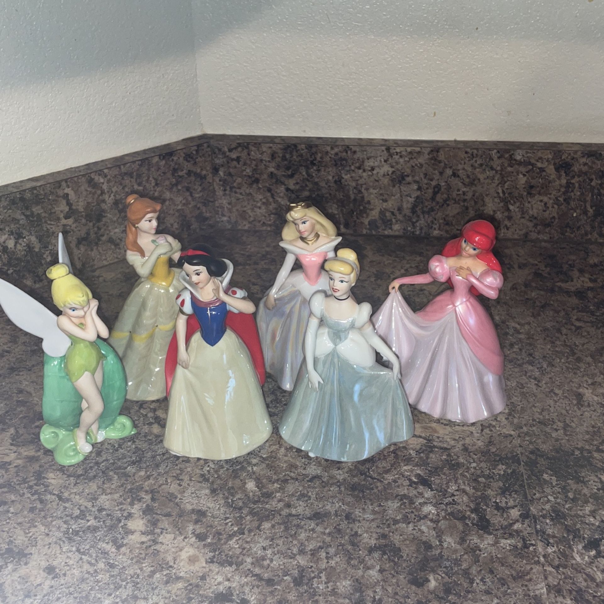 Disney Princess Ceramic, Figurine, Set