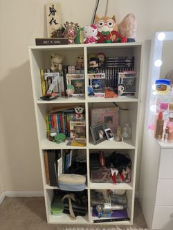 White Book Shelves
