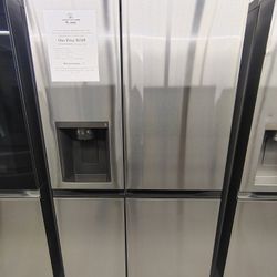 LG 23 cu. ft. Side By Side Refrigerator w/ External Ice And Water Dispenser In PrintProof Stainless Steel, Counter Depth
