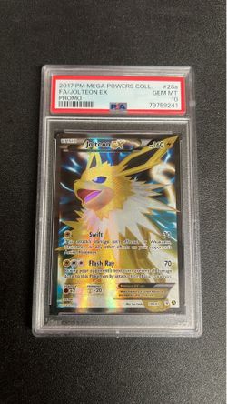 Pokemon card slab graded PSA 10 jolteon promo 2017 EX