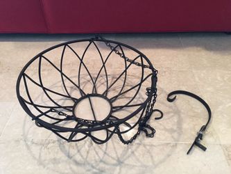 Flower basket and hook