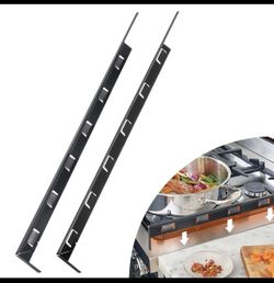 ItsNio Stove Gap Cover Snap On 2pcs Black