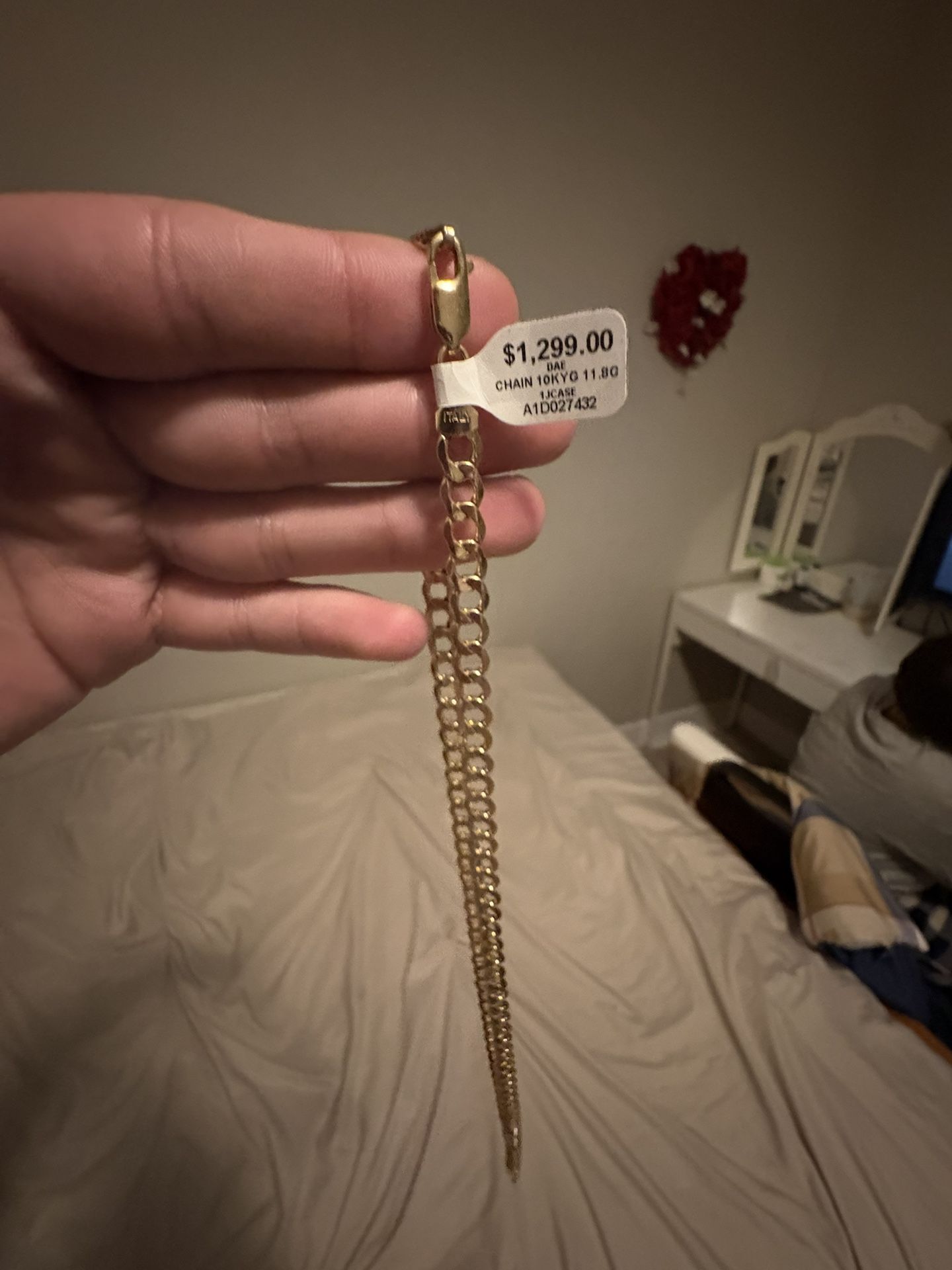 10k Gold Chain 11.8 Grams 1.5k