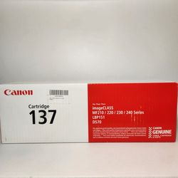 NEW Canon Genuine Toner Cartridge 137 Black SEALED Laser Printer Office Supplies