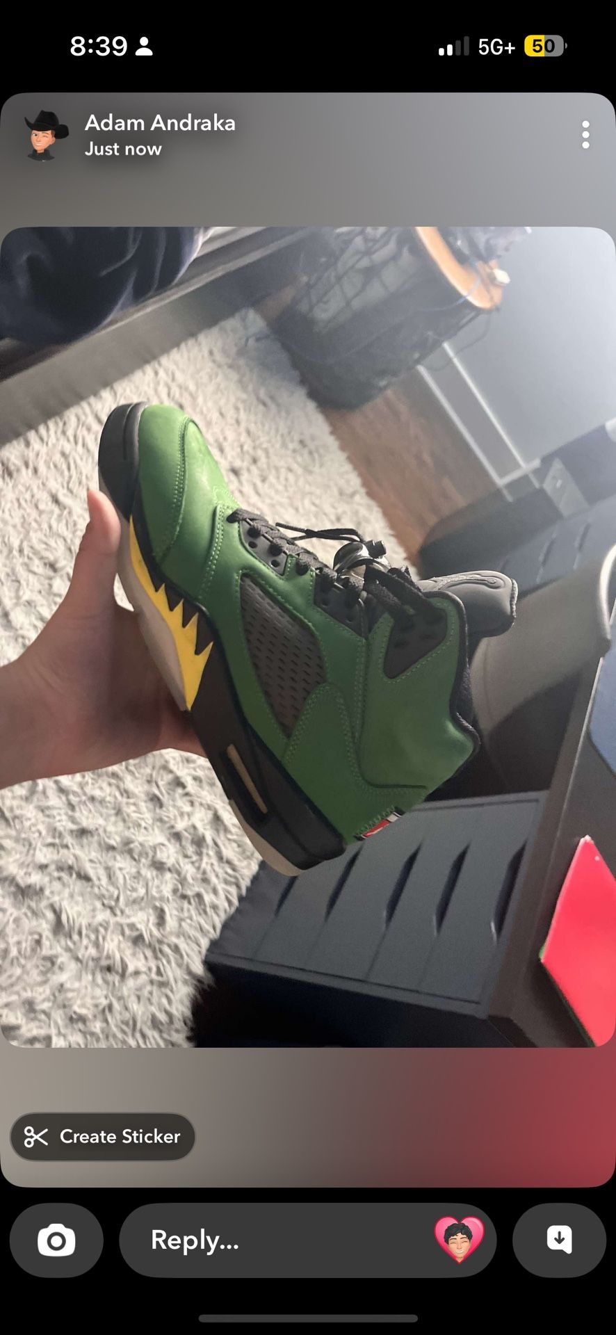 Jordan Five Oregon Greens Good U Had Them For A Month