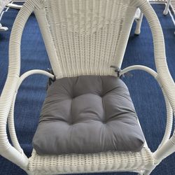 Microfiber Grey Chair Cushions Only - NO Chairs