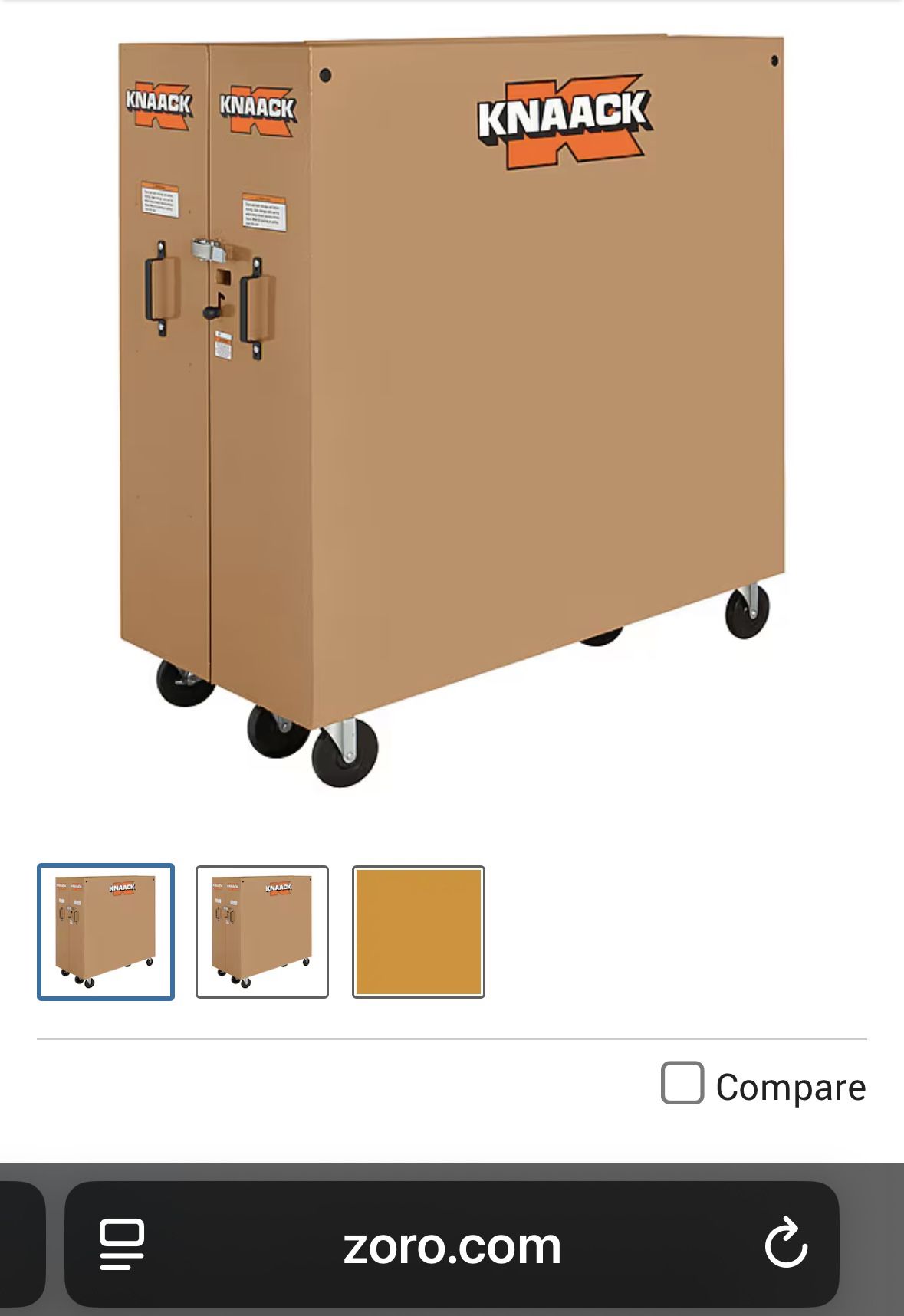 Knaack Clam Shell Storage Job site Box