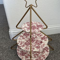 3 Tier Dessert Christmas Plate Stand