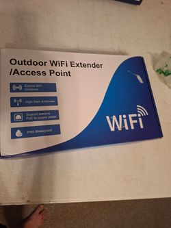 AC1200 Outdoor WiFi Extender, Long Range Outdoor WiFi Extender Signal Booster WiFi Access Point with 6 Antennas, IP67 Weatherproof, W/PoE, for Starlin