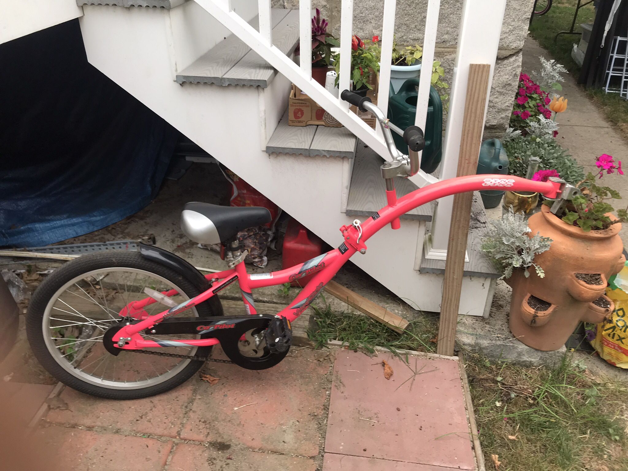 Wee ride Pink Co-pilot Tandem Bike