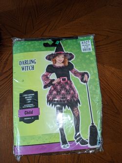 Child witch costume medium 8-10