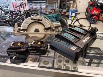 Makita 18V LXT X2 Brushless 7-1/4" Rear Handle Circular Saw w/ batteries & Charger