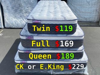 Queen Bamboo Plush Comfort Europillow Top 12inch Matres!!