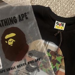 Black Burberry X Bape 