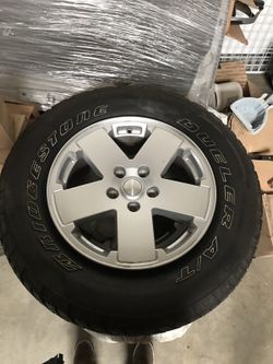 Jeep Wrangler rims and tires new 4x