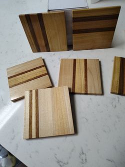 Coasters, Handmade Wooden